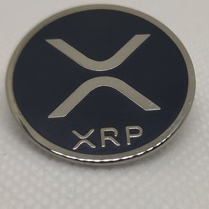 XRP Ripple lapel pin hard enamel